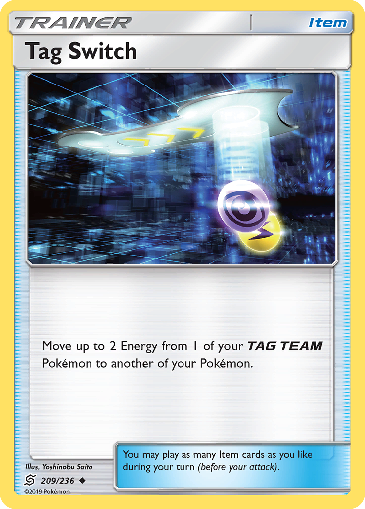 Tag Switch 209/236 Uncommon | Unified Minds | Pokemon Card