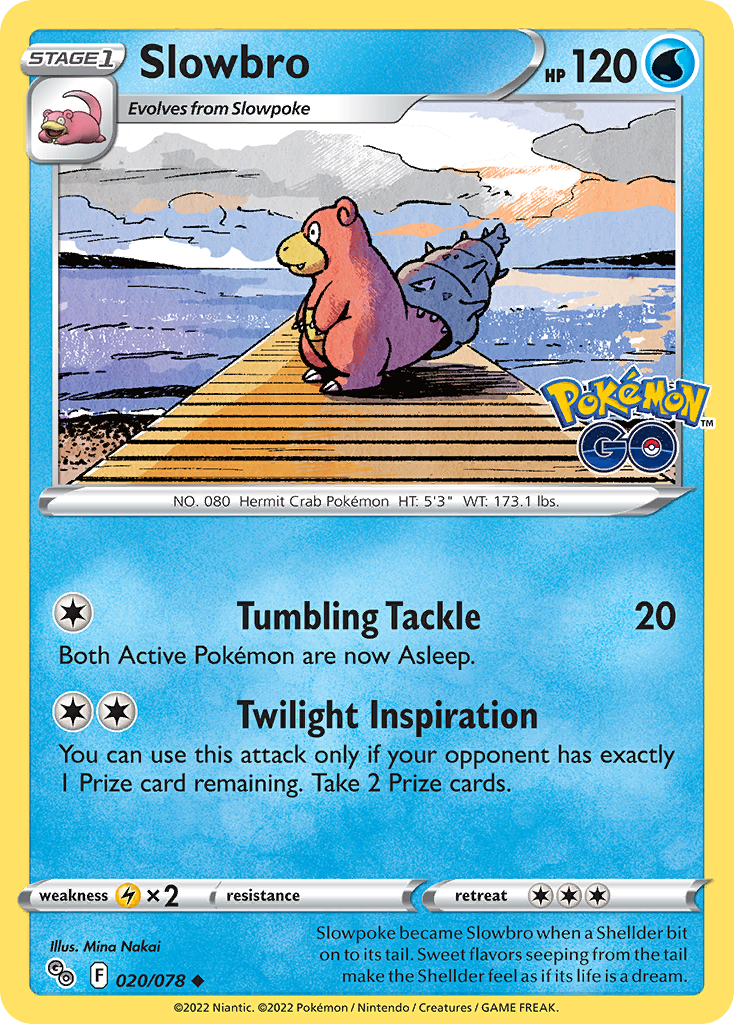 Slowbro 20/78 Uncommon | Pokémon GO | Pokemon Card