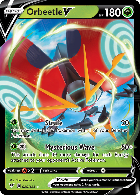 Orbeetle V 20/185 Rare Holo V | Vivid Voltage | Pokemon Card