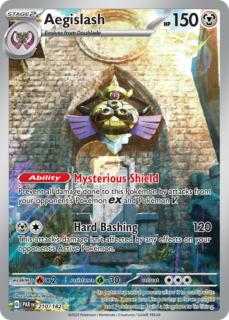 Aegislash 210/182 Illustration Rare | Paradox Rift | Pokemon Card