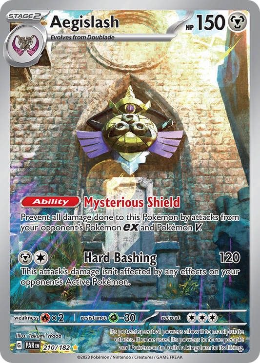 Aegislash 210/182 Illustration Rare | Paradox Rift | Pokemon Card