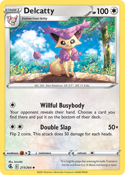 Delcatty 211/264 Uncommon | Fusion Strike | Pokemon Card