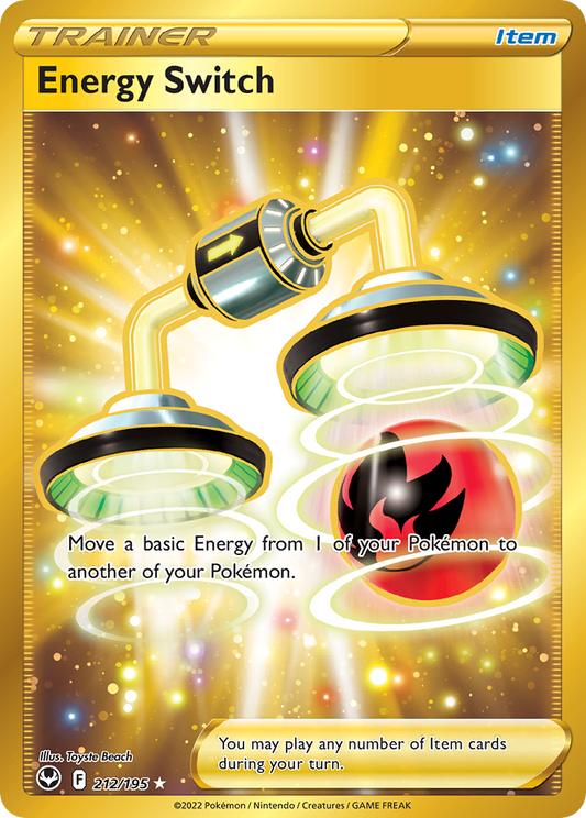 Energy Switch 212/195 Rare Secret | Silver Tempest | Pokemon Card