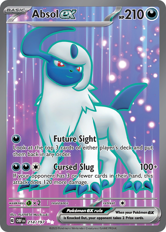 Absol ex 214/197 Ultra Rare | Obsidian Flames | Pokemon Card