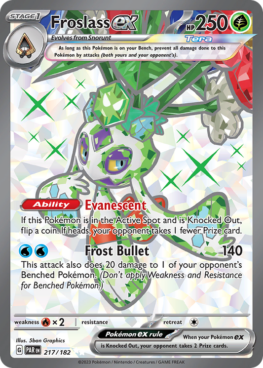 Froslass ex 217/182 Ultra Rare | Paradox Rift | Pokemon Card