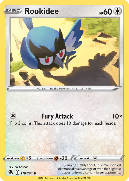 Rookidee 219/264 Common | Fusion Strike | Pokemon Card