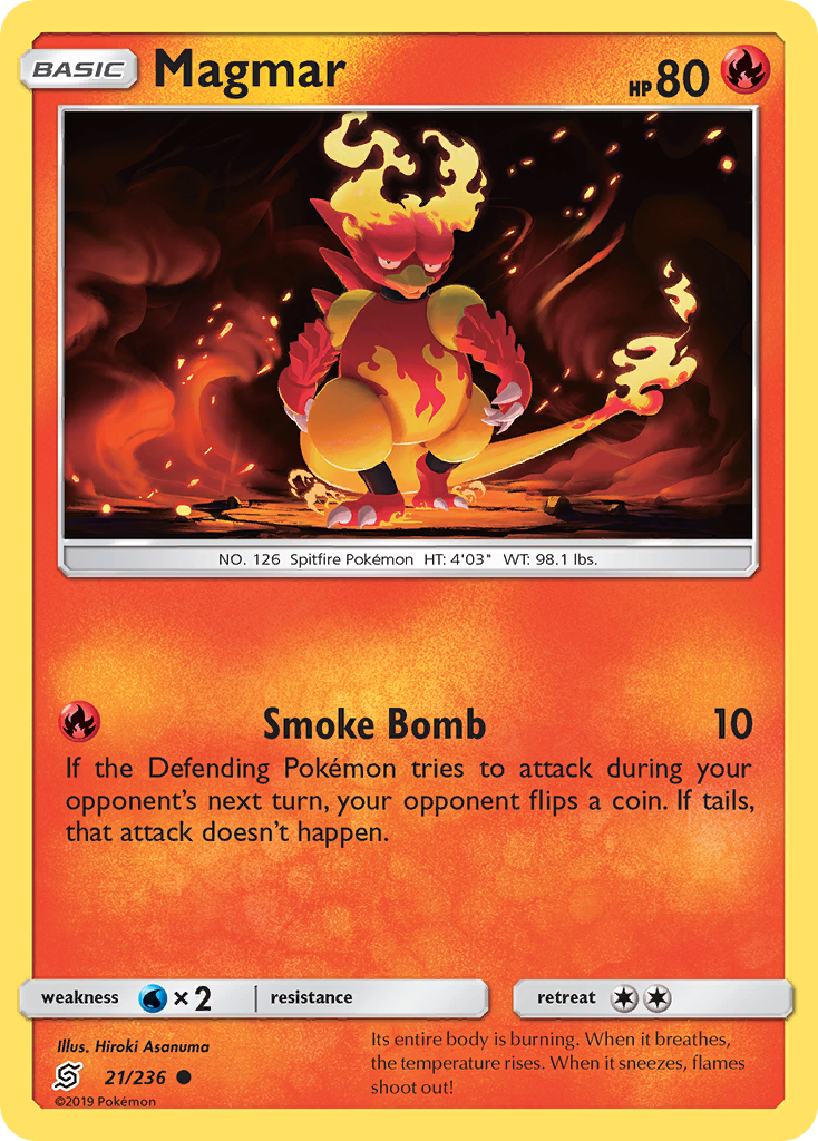 Magmar 21/236 Common | Unified Minds | Pokemon Card