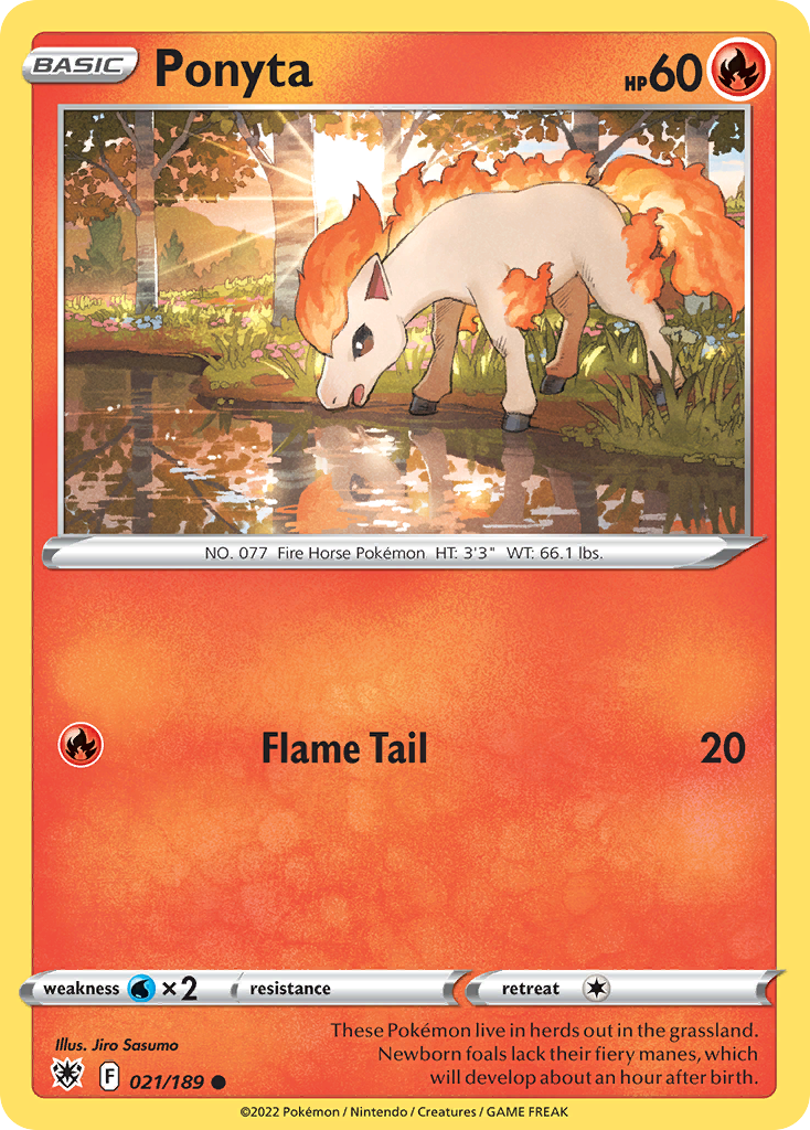 Ponyta 21/189 Common | Astral Radiance | Pokemon Card