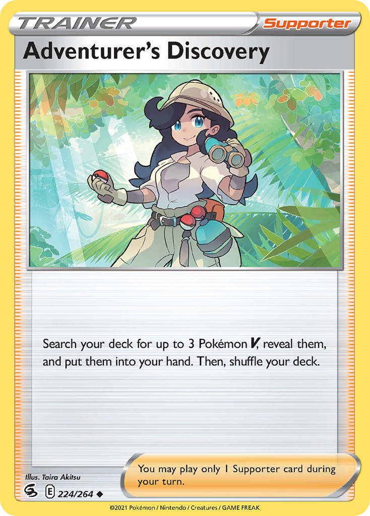 Adventurer's Discovery 224/264 Uncommon | Fusion Strike | Pokemon Card