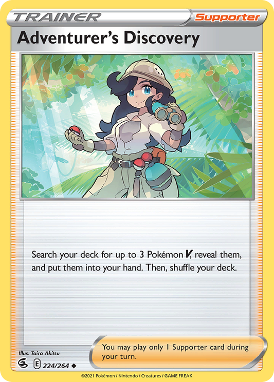 Adventurer's Discovery 224/264 Uncommon | Fusion Strike | Pokemon Card