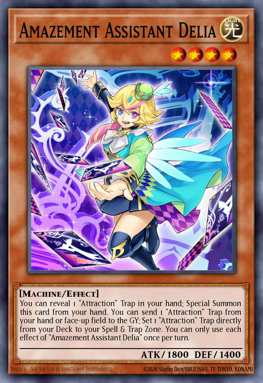 Amazement Assistant Delia - DAMA-EN020 Super Rare | Yu-Gi-Oh! Card