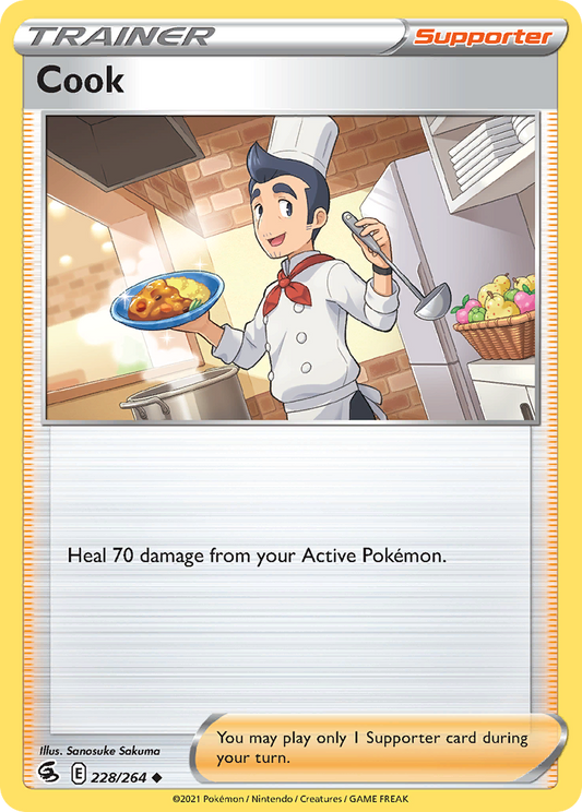 Cook 228/264 Uncommon | Fusion Strike | Pokemon Card