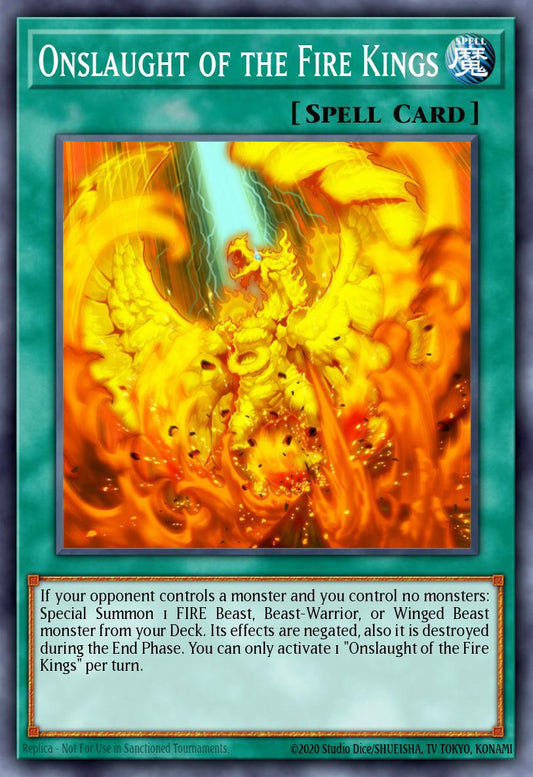 Onslaught of the Fire Kings - HISU-EN055 Super Rare | Yu-Gi-Oh! Card