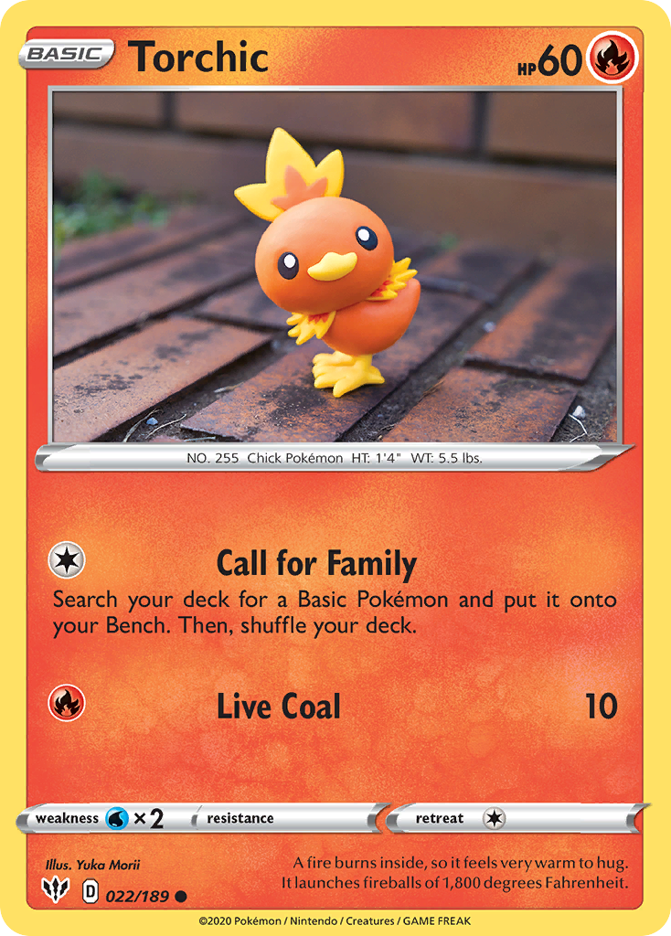 Torchic 22/189 Common | Darkness Ablaze | Pokemon Card