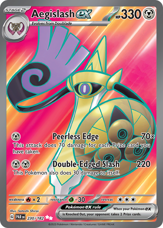 Aegislash ex 230/182 Ultra Rare | Paradox Rift | Pokemon Card