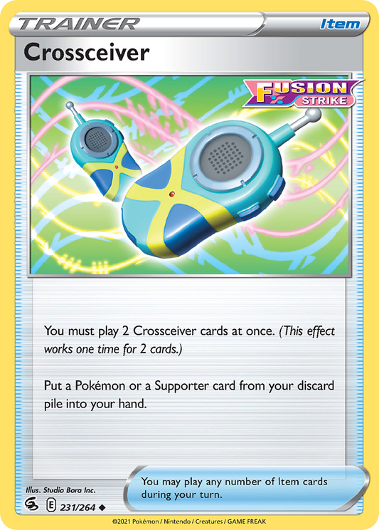 Crossceiver 231/264 Uncommon | Fusion Strike | Pokemon Card