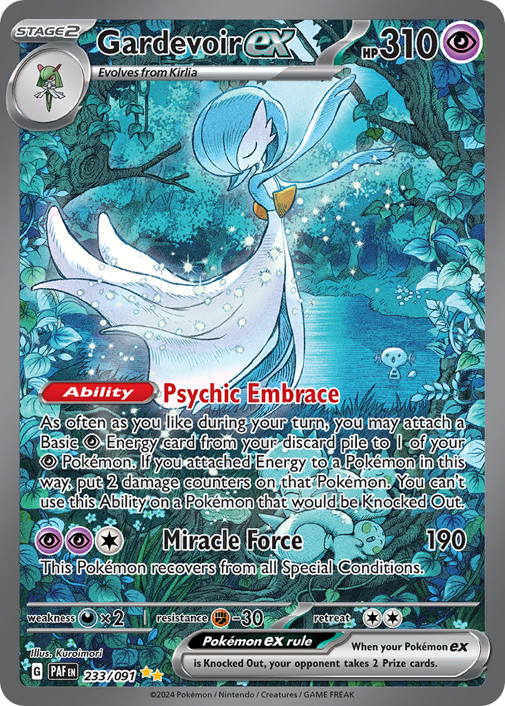 Gardevoir ex 233/91 Special Illustration Rare | Paldean Fates | Pokemon Card