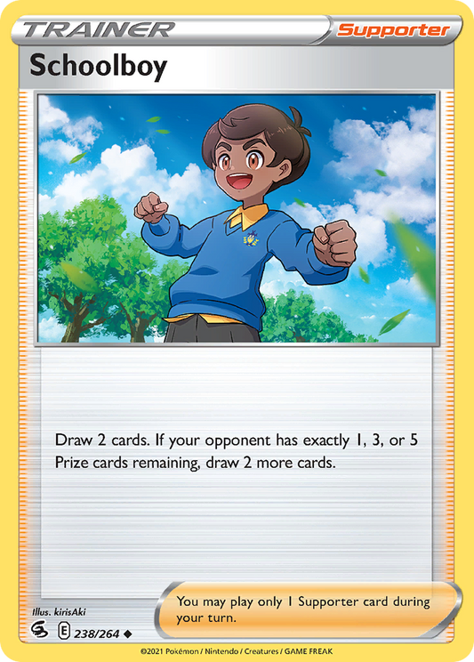 Schoolboy 238/264 Uncommon | Fusion Strike | Pokemon Card