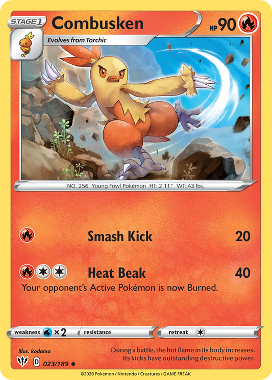 Combusken 23/189 Uncommon | Darkness Ablaze | Pokemon Card