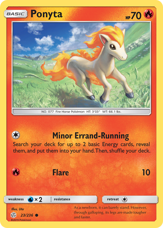 Ponyta 23/236 Common | Cosmic Eclipse | Pokemon Card