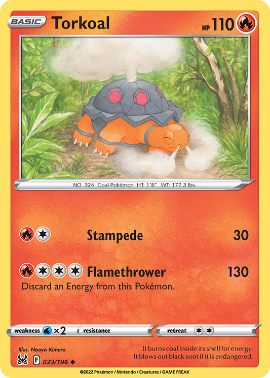 Torkoal 23/196 Uncommon | Lost Origin | Pokemon Card