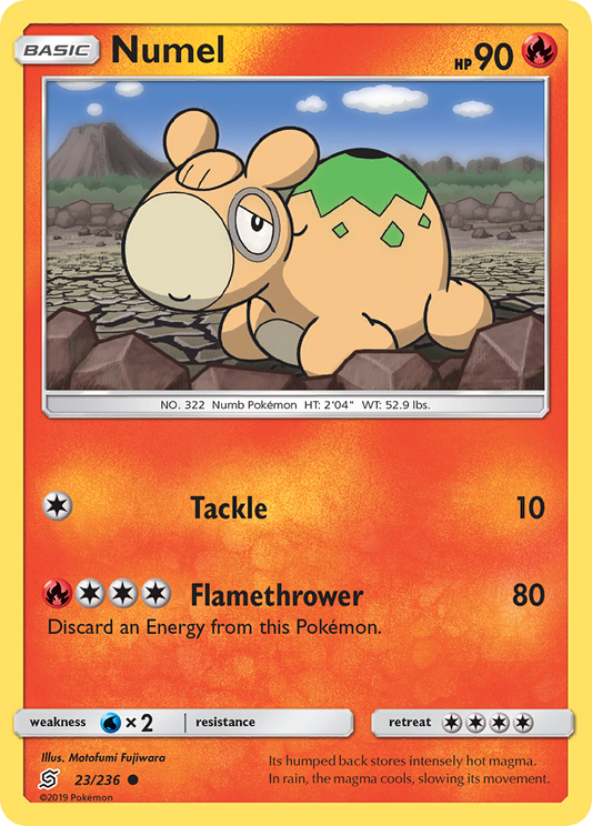 Numel 23/236 Common | Unified Minds | Pokemon Card