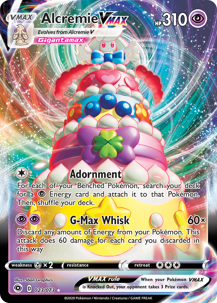 Alcremie VMAX 23/73 Rare Holo VMAX | Champion's Path | Pokemon Card