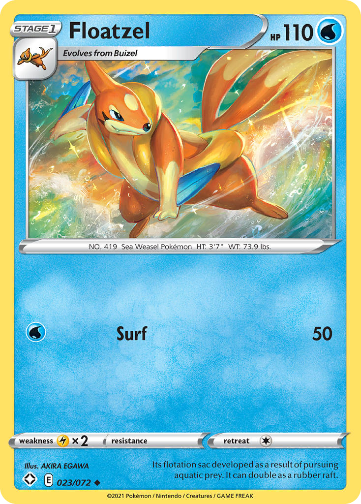 Floatzel 23/72 Uncommon | Shining Fates | Pokemon Card