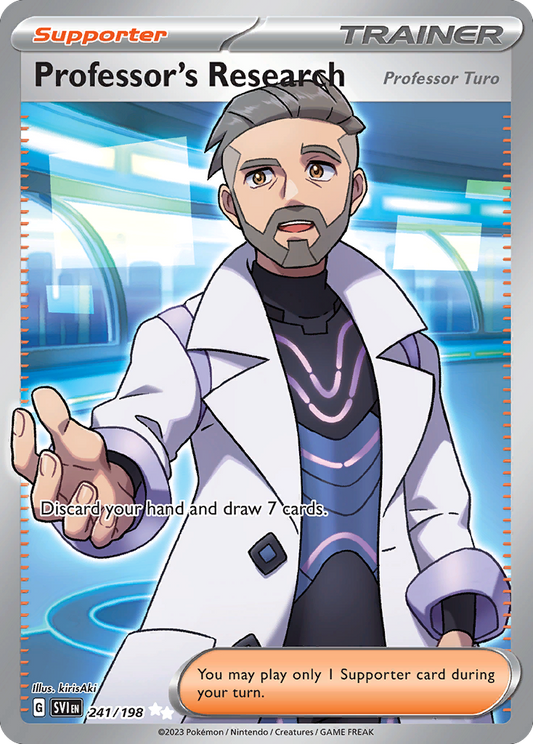 Professor's Research (Professor Turo) 241/198 Ultra Rare | Scarlet & Violet | Pokemon Card