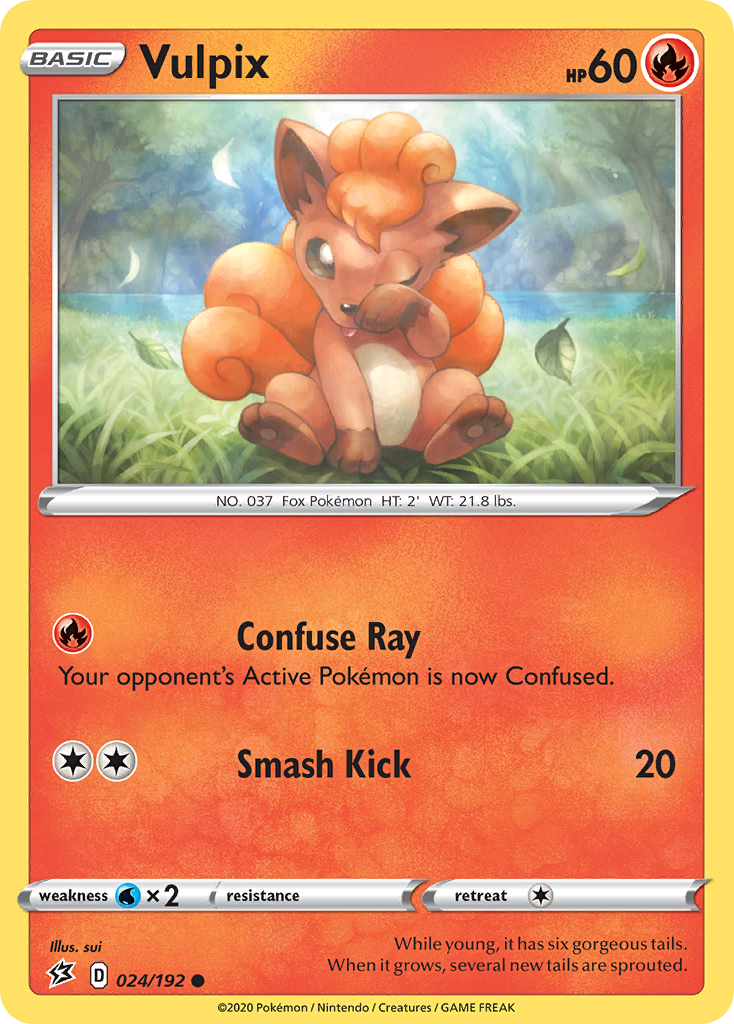 Vulpix 24/192 Common | Rebel Clash | Pokemon Card