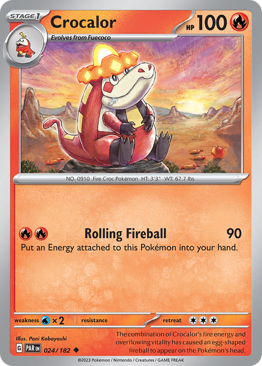 Crocalor 24/182 Uncommon | Paradox Rift | Pokemon Card