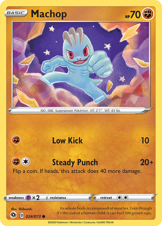 Machop 24/73 Common | Champion's Path | Pokemon Card