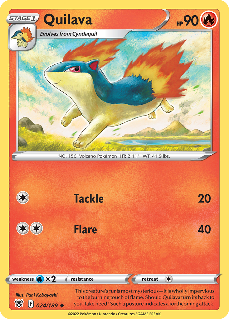 Quilava 24/189 Uncommon | Astral Radiance | Pokemon Card