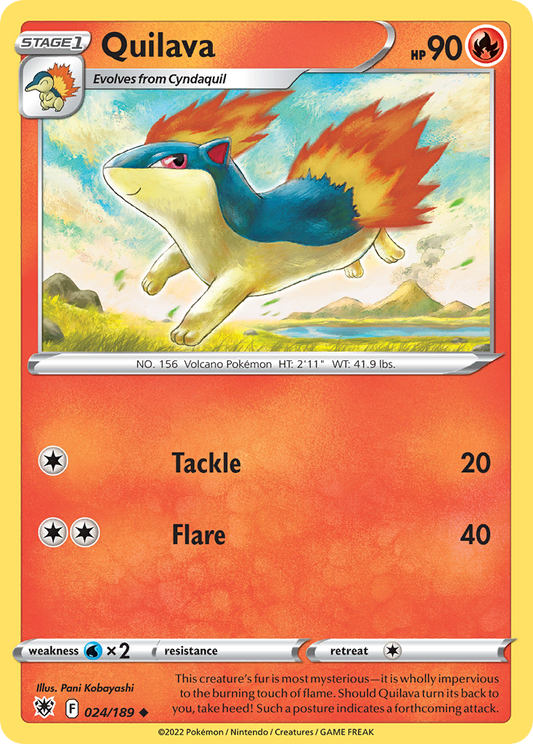 Quilava 24/189 Uncommon | Astral Radiance | Pokemon Card