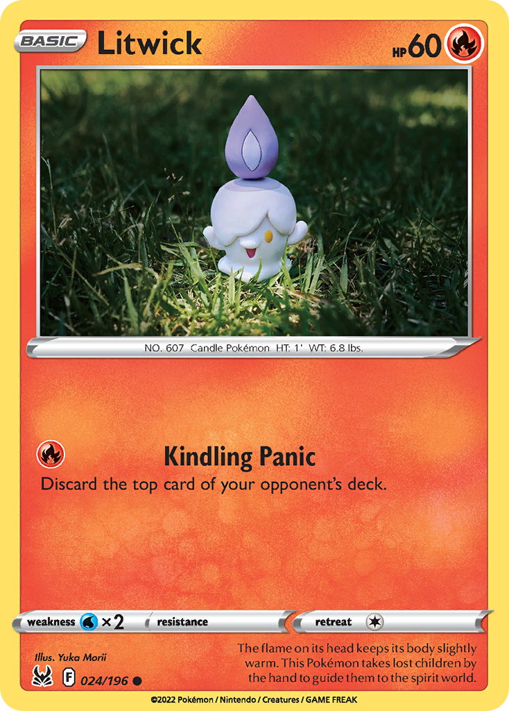 Litwick 24/196 Common | Lost Origin | Pokemon Card