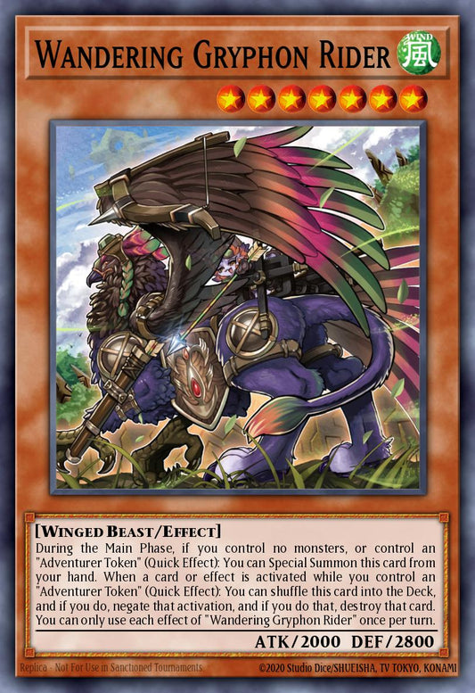 Wandering Gryphon Rider - GRCR-EN028 Super Rare | Yu-Gi-Oh! Card