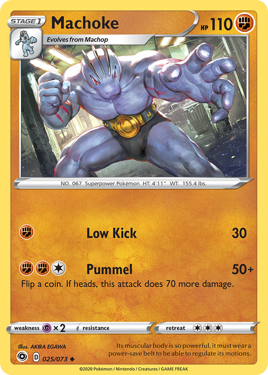 Machoke 25/73 Uncommon | Champion's Path | Pokemon Card