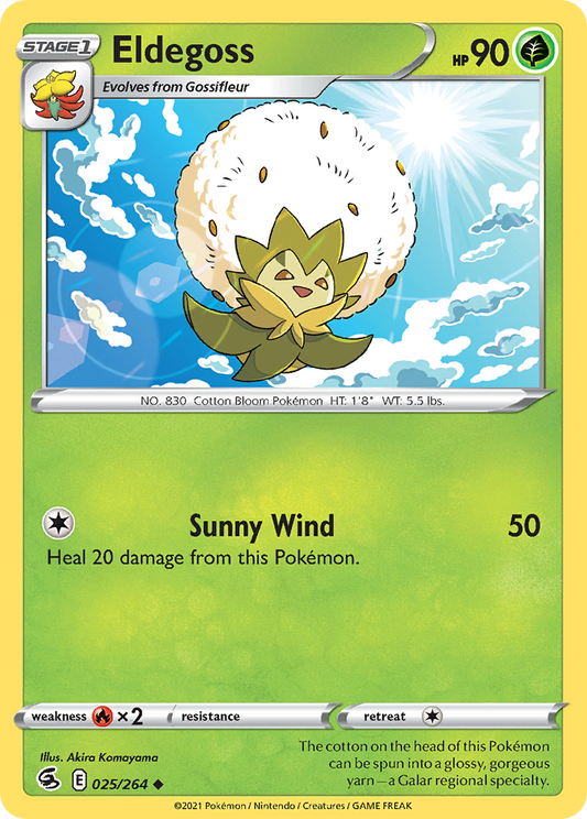 Eldegoss 25/264 Uncommon | Fusion Strike | Pokemon Card