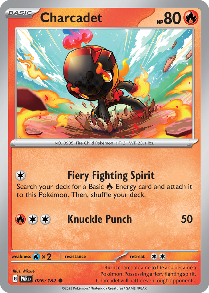 Charcadet 26/182 Common | Paradox Rift | Pokemon Card