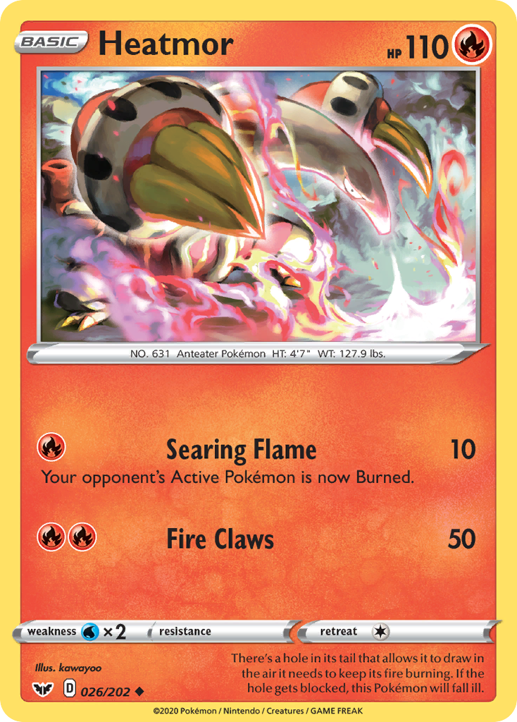 Heatmor 26/202 Uncommon | Sword & Shield | Pokemon Card