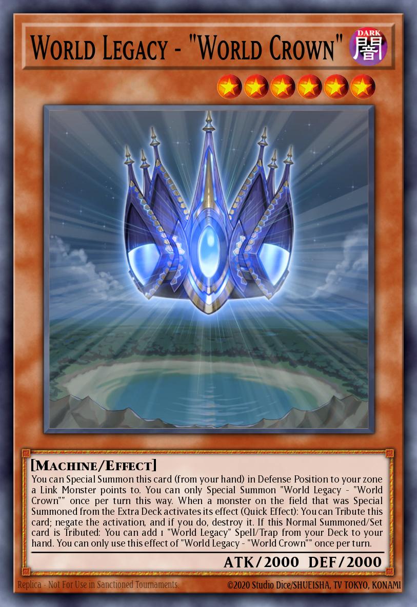 World Legacy  "World Crown" - CYHO-EN011 Rare | Yu-Gi-Oh! Card