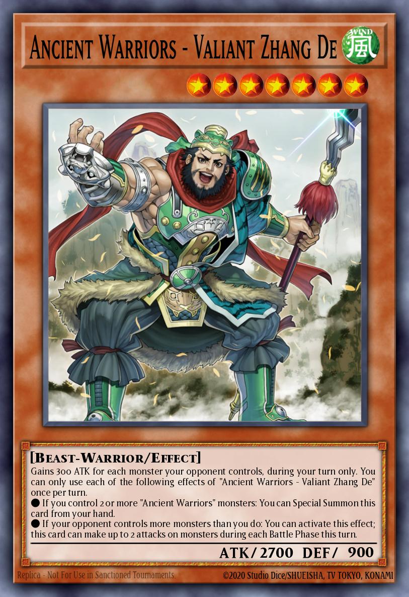 Ancient Warriors - Valiant Zhang De - IGAS-EN013 Rare | Yu-Gi-Oh! Card