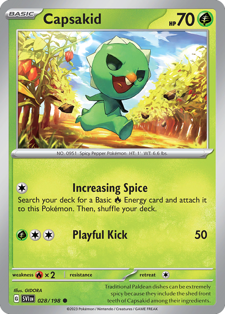 Capsakid 28/198 Common | Scarlet & Violet | Pokemon Card