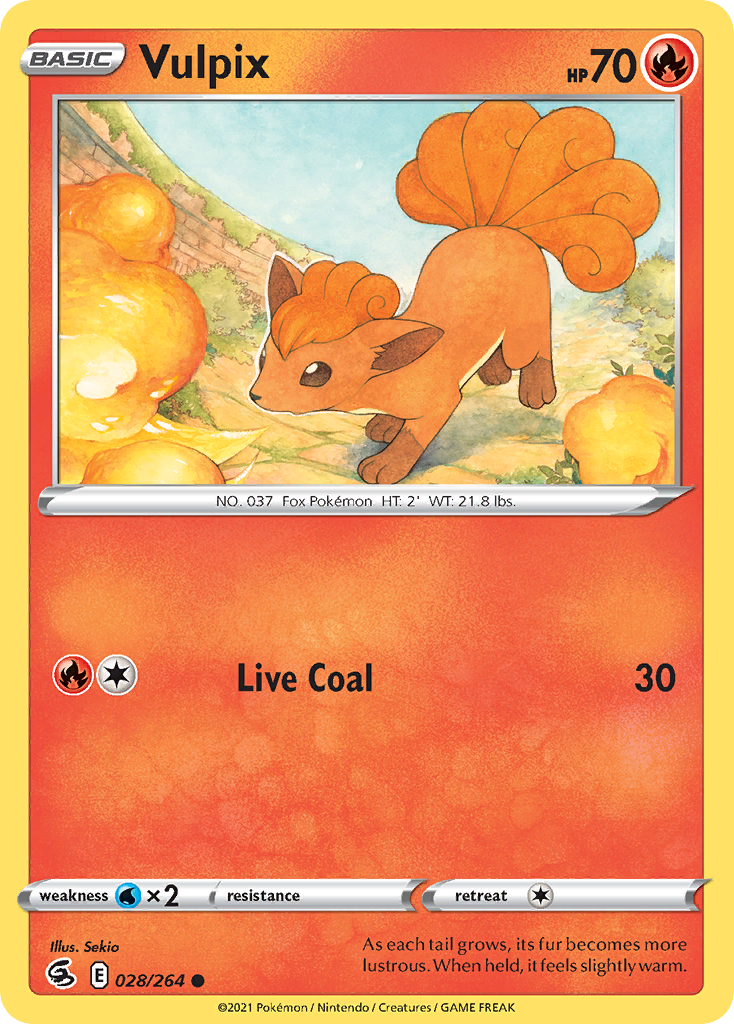 Vulpix 28/264 Common | Fusion Strike | Pokemon Card