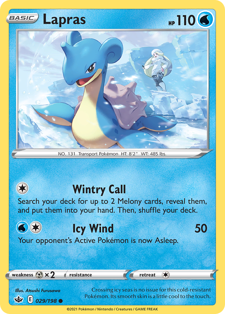 Lapras 29/198 Common | Chilling Reign | Pokemon Card