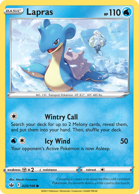 Lapras 29/198 Common | Chilling Reign | Pokemon Card