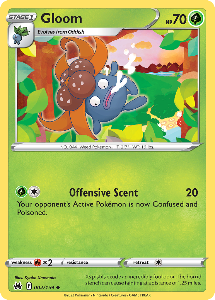 Gloom 2/159 Uncommon | Crown Zenith | Pokemon Card