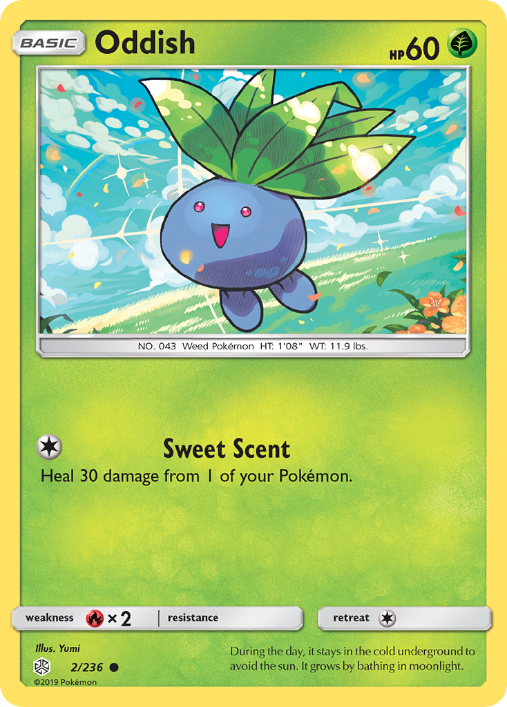 Oddish 2/236 Common | Cosmic Eclipse | Pokemon Card