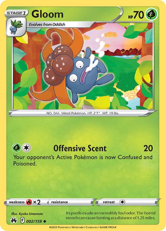 Gloom 2/159 Uncommon | Crown Zenith | Pokemon Card