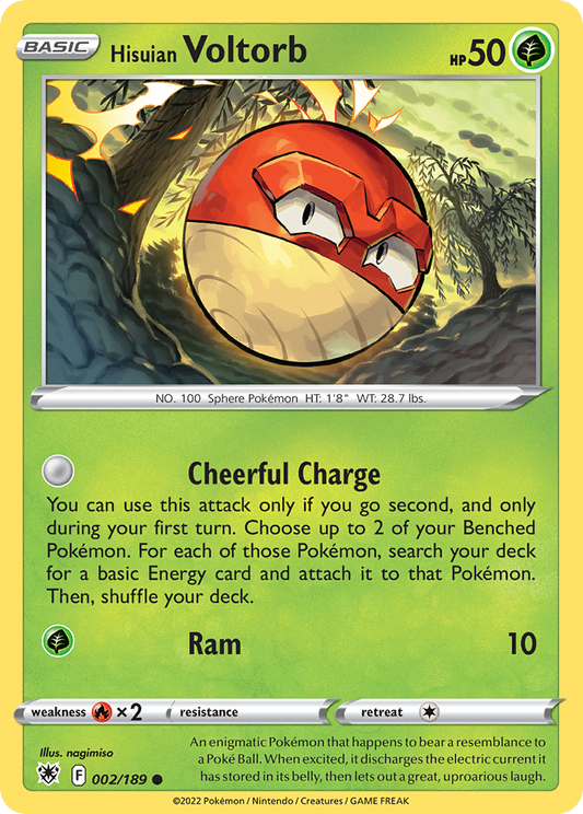 Hisuian Voltorb 2/189 Common | Astral Radiance | Pokemon Card